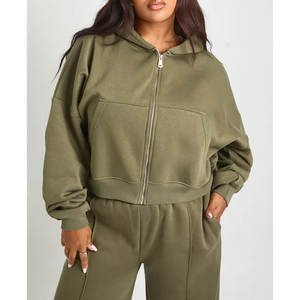 Señoras Streetwear Sudadera con capucha de gran tamaño Bordado personalizado Impresión OEM Servicio Hecho en fábrica - Product Image 4