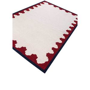 พรมขนสัตว์ทอลายเรียบ Alhambra Ivory ลายเรขาคณิตขนาดใหญ่ สำหรับห้องนั่งเล่น ห้องโถง ทางเข้าบ้าน-ADWL-13200 - Product Image 2