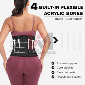 Waist <b>Trainer</b> Women Men Adjustable Neoprene Sweat Band Waist Trimmer Belt for Weight Loss, Slimming Stomach Wrap Fitness Gym - Product Image 5