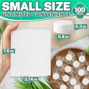 Disposable <b>Compressed</b> <b>Towels</b> Thickened <b>Compressed</b> Facial Cleaning Beauty Square <b>Towels</b> Portable Travel Tools - Product Image 2