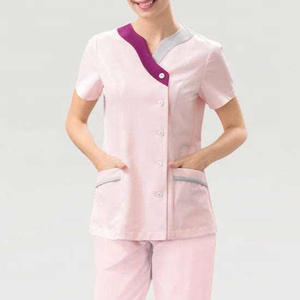 Nouvelle Tunique d'Uniforme Médical en Coton Dobby 2025 pour Infirmières, Tenue de Travail, Uniforme de Salon de Beauté, Ensembles de Blouses Personnalisables pour Femmes, Hôpital - Product Image 4