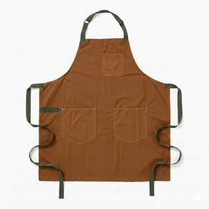 Custom Logo Heavy Duty Reusable <b>Kitchen</b> <b>Aprons</b> Barista Chef Uniform Work <b>Apron</b> for Bar Cafes Shop Grill Restaurant Canvas - Product Image 2