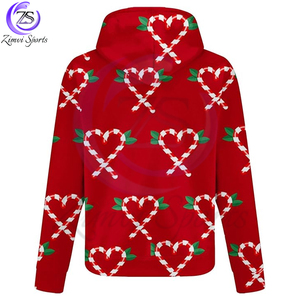 Chándales OEM edición navideña de la mejor calidad, producto de último estilo, traje navideño rojo y verde, traje de jogging polar cálido para hombre - Product Image 4