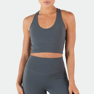 Sujetador deportivo suave para mujer, logotipo personalizado, entrenamiento, fitness, ropa deportiva activa - Product Image 1