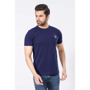 LIAM 100% Cotton Crew Neck T-Shirt Casual Solid Pattern 300 Grams Knitted Fabric Silk Screen <b>Printing</b> Lightweight - Product Image 1