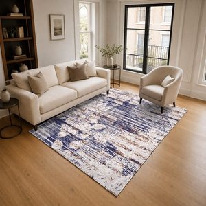<b>RUGS</b> DEPOT LXDP-0842 Wholesale Grey Silver Modern Vintage Digital Printed Machine Washable Chenille Area <b>Rug</b> <b>Non</b> <b>Slip</b> - Product Image 2