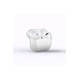 Funda Protectora Transparente con Purpurina Brillante Netzy Allstar Airbag 32 para AirPods de 3.ª Generación, Resistente a Impactos - Transparente - Product Image 1