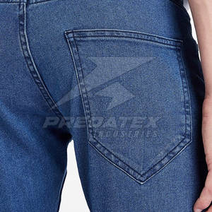 กางเกงยีนส์ขาตรงสไตล์สตรีทสำหรับผู้ชาย, กางเกงยีนส์เอวกลางสีเข้มน้ำหนักเบาสำหรับฤดูหนาว - Product Image 6