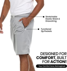 Short de sport décontracté pour hommes, coupe sèche, 100% coton, pantalon de course, taille élastique, motif solide, résistant à la sueur - Product Image 3