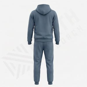 Ensemble de survêtements de sport personnalisés pour hommes, deux pièces, vêtements d'entraînement, survêtement de sport, survêtement zippé pas cher pour homme - Product Image 2