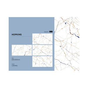 Carreaux de sol modernes en porcelaine polie émaillée 60x120 cm avec finition sculptée pour la décoration intérieure du salon - Product Image 1