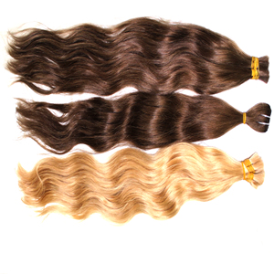 Extensiones de cabello rubio y marrón de alta calidad, paquete de cabello humano virgen Rubio ruso de trama genio al por mayor - Product Image 6