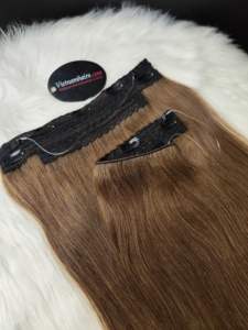 Halo Hair La mejor calidad Cabello humano virgen de Vietnam Estilos de ondas rectas de 8 pulgadas con textura profunda Disponible en muchos colores Exportación - Product Image 4