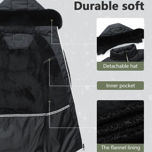 Veste d'hiver classique avec logo personnalisé impression broderie thermique extérieur isolé manteau OEM ODM usine fabricant approvisionnement - Product Image 4