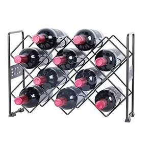 Black Trending Style Multi Storage Bottles Iron Metal <b>Standing</b> Floor <b>Wine</b> <b>Rack</b> for Home & Club <b>Wine</b> Champagne Bottle Holder - Product Image 1