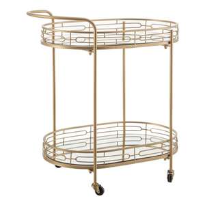 Luxury <b>Hotel</b> <b>Restaurant</b> Food <b>Supplies</b> Serving Glass Trolley Most Popular Selling 3 Tier Handmade Decorative Trolley - Product Image 6