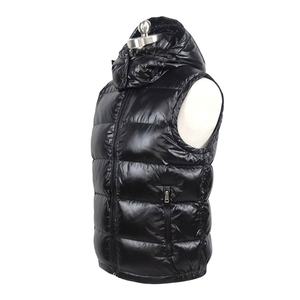 Chaqueta de Plumón para Hombre, Venta al por Mayor 2023, Chaqueta de Plumón Brillante con Capucha Negra - Product Image 5