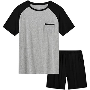 Conjunto Deportivo Casual de Verano para Hombre, Pantalones Cortos y Camiseta para Comercio Exterior - Product Image 1
