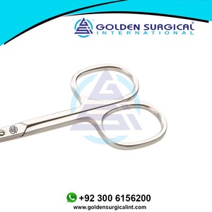 Tijeras para Cutículas y Pestañas con Acabado Plateado, Tijeras de Acero Inoxidable de Alta Calidad con Logotipo Personalizado - Product Image 5
