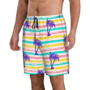 Respirant séchage rapide été maillots de bain sublimé 100% Polyester Shorts de plage hommes femmes unisexe imprimé Shorts - Product Image 6