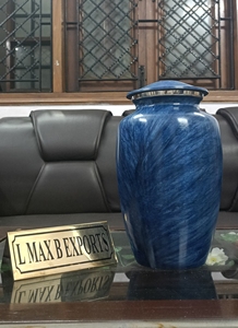 โกศโลหะสำหรับเผาขี้เถ้าของมนุษย์ทำด้วยมือดีไซน์ไม่เหมือนใครโกศโลหะตกแต่งตามสั่ง - Product Image 4