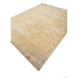 Tapis en laine unie dorée Uvenuti noué à la main 9x12 rectangulaire pour salon, couloir ou tapis de puzzle pour adolescents - AKWL-1821 - Product Image 2