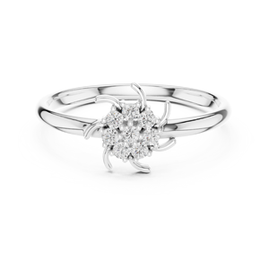 Blinkz Jewels Anillo de diamante de 14K hecho a mano Estilo de moda ajustable para niñas - Product Image 3