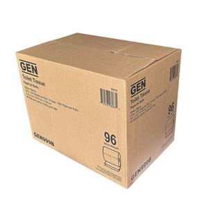 Papel Higiénico Jumbo de 2 Capas, Blanco, Seguro para Fosas Sépticas y Desechable por el Inodoro, Resistente y Suave - 96 Rollos/Caja - Product Image 5