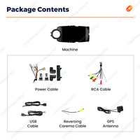 MEKEDE lecteur radio de navigation de voiture Android prise en charge stéréo automatique dvr WIFI FM pour Toyota Yaris Vios 2012 2013 2017 noir