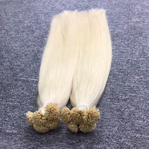 Vente en gros d'extensions de cheveux vierges vietnamiennes Remy 100% Pcs de haute qualité Style kératine droite naturelle Machine à pointe plate Double - Product Image 2