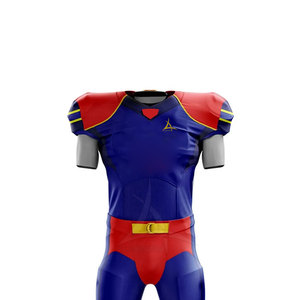 ชุดกีฬาอเมริกันฟุตบอล แห้งเร็ว แขนสั้น โพลีเอสเตอร์ 100% ผลิตในปากีสถาน สำหรับฤดูร้อน - Product Image 2