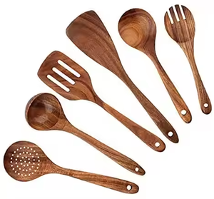 "Cuillère en bois rustique artisanale par l'artisanat croissant - Product Image 2