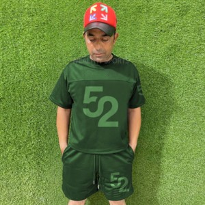 Men's Wealthy Sports Plus Size Breathable Quick Dry Printed 2-Piece <b>Set</b> Casual Short Sleeve T-Shirt Solid Shorts High Street - Product Image 1