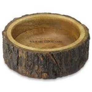 Trending Designing Handmade New Style Food <b>Dessert</b> and Salad <b>Bowl</b> Premium Quality Large Size Teak Wood Kitchen Ware Mixing <b>Bowl</b> - Product Image 6