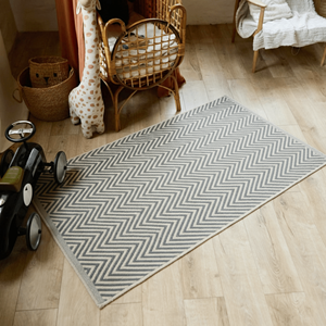 Soma Gray Recycled Cotton Rug Handwoven Indoor Floor <b>Mat</b> 50x80 cm - Product Image 4