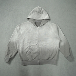 High Quality Mens Clothing Streetwear Hip Hop Acid Wash Rhinestone <b>Hoodie</b> Custom Sun Faded <b>Oversized</b> Pullover <b>Black</b> Men Hoodies - Product Image 1