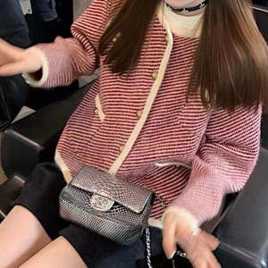 เสื้อแจ็กเก็ตถักลายทแยงลำลองสำหรับผู้หญิงเสื้อโค้ทเสื้อถักกระดุมแถวเดียวสำหรับฤดูใบไม้ร่วงและฤดูหนาว - Product Image 5