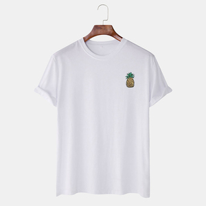 Offre Spéciale T-shirts pour hommes Impression de couleurs unies personnalisée Vêtements en gros en coton et polyester - Product Image 6