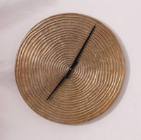 Horloge murale en aluminium de 12 pouces avec affichage mécanique à aiguilles, style antique, design moderne, piles incluses, pour la maison, le bureau, le salon