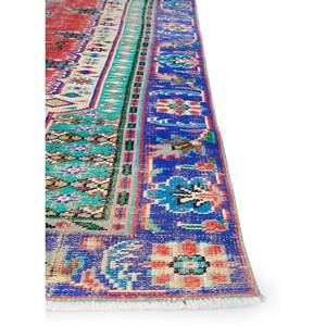 Tapis en laine vintage noué à la main Pae-2870 pour la maison, tapis de salon abstrait tressé fait main avec motif médaillon, neuf - Product Image 4