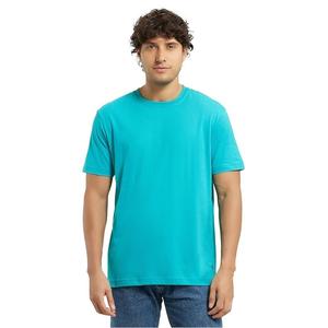 T-shirt à col rond à prise souple de couleur à la demande pour un look de confort quotidien et une utilisation sportive disponible au prix d'exportation - Product Image 3