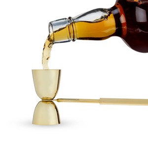 Ensemble d'outils de bar à cocktails moderne avec poignée dorée et base en marbre, style suspendu, parfait pour les bars à domicile, les clubs, les occasions de cadeaux - Product Image 2