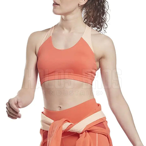 Soutien-gorge de sport pour femmes de qualité supérieure conçu sur mesure avec tissu doux de couleur personnalisée et logo avant respirant dernier style - Product Image 3