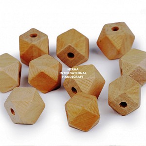 Perles en bois Forme personnalisée et perles en bois colorées Forme et taille personnalisées Produit artisanal indien - Product Image 6