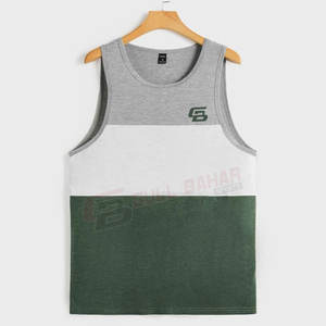 เสื้อกล้ามสำหรับออกกำลังกายในยิมของผู้ชายแห้งเร็วลำลองผ้ายืดทำจากผ้าฝ้าย - Product Image 1