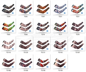 Mangas de Ciclismo con Estampado por Transferencia Térmica, Protección UV, Diseño de Tatuaje de Brazo Completo, Unisex, Talla Adulto, Servicio OEM Personalizado, Reversibles, 100% Poliéster - Product Image 5
