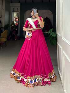 Lehenga Choli de Rayón Puro de Alta Calidad para Eventos Especiales y Estilo Tradicional Navratri, al Mejor Precio Global - Product Image 2