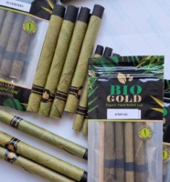 Rouleaux de feuilles de palmier de luxe, feuilles vertes à combustion lente, meilleurs prix du marché, embouts filtrants en écorce de maïs, forme conique, partenaire commercial recherché