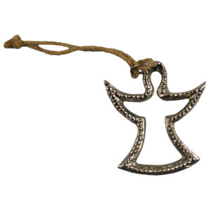 Ornement suspendu en forme d'arbre de Noël en aluminium Idéal pour la décoration intérieure et la décoration de fête Ornement complet en métal - Product Image 6