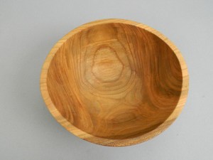 Cuenco hecho a mano de madera Natural para servir dulces - Product Image 4